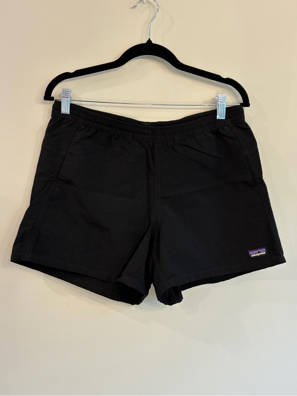 Patagonia Black Women's Volley Shorts with Elastic Waist